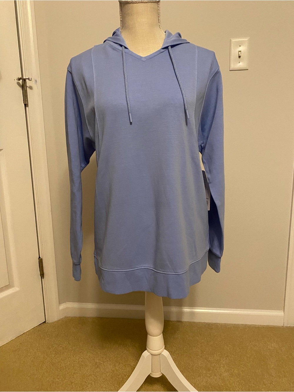 Athleta Light Blue Hoodie Sweatshirt - NWT